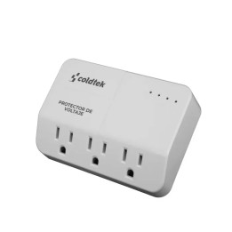 Protector de voltaje para pared, 3 conectores, protector de sobre
